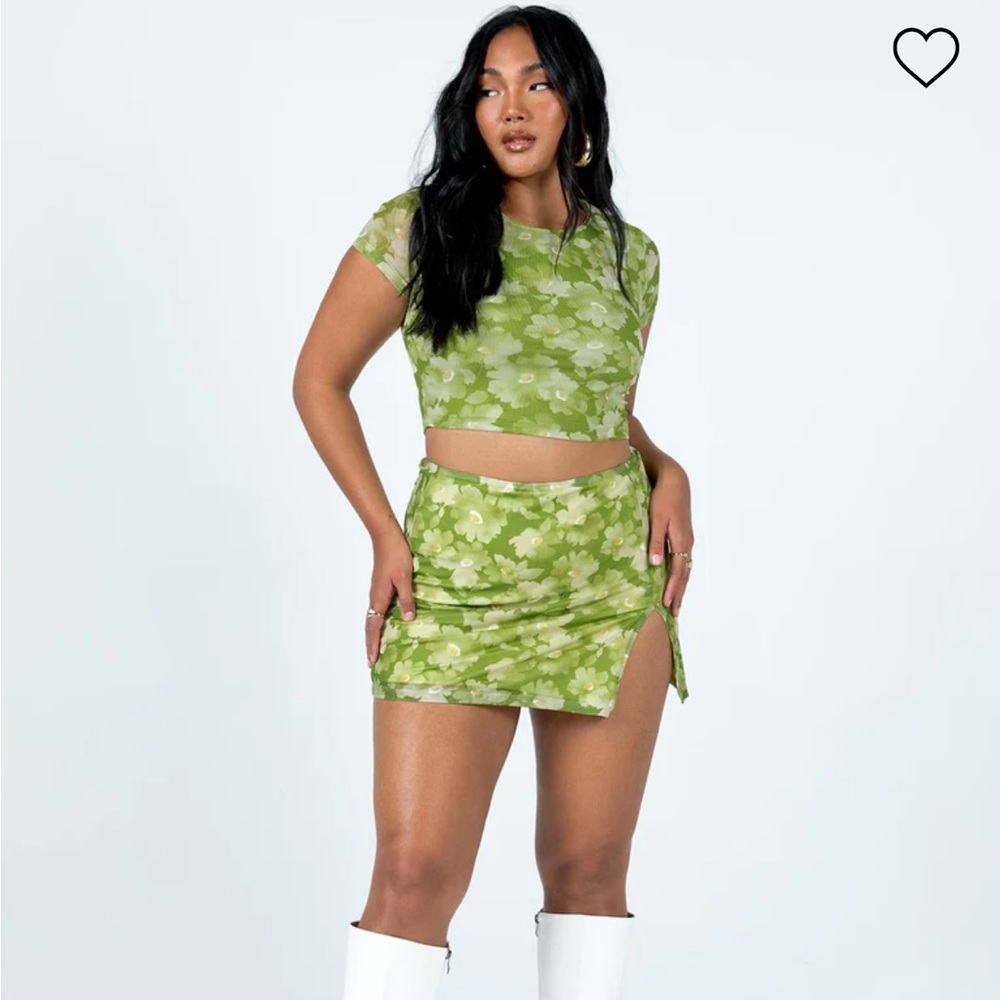 Princess Polly Piama Green Set, size US 4